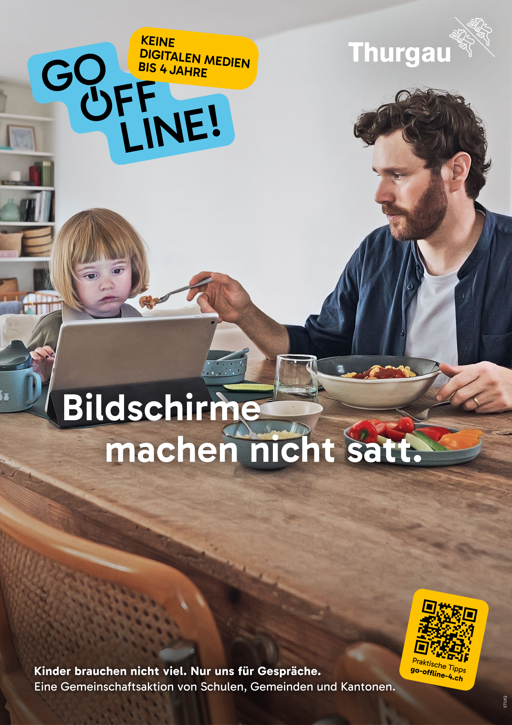 Go Offline Kampagne - Bildschirme machen nicht satt.